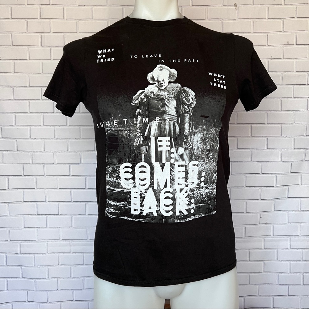 it Chapter Two Pennywise Mens Black White T-Shirt Mens Size M Clown